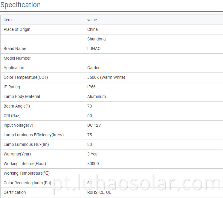 solar mosquito light specification